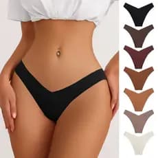 Novo estilo europeu americano sem costura calcinha de seda gelo feminina cintura baixa tamanho grande Briefs respirável