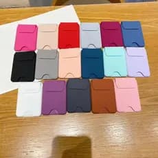 Adequado para porta-cartões 3D para iPhone, suporte magnético dobrável traseiro, porta-cartões de Silicone, porta-cartõe