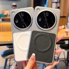 Adequado para capa de telefone de couro OPPO Find X8 Ultra Kona, OPPO Find X8 Pro Bare Metal Feel, capa rígida magnética