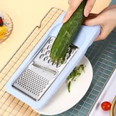 Cortador criativo de aço inoxidável, fatiador Manual, cortador de vegetais, ralador, alimentos complementares, aparelho