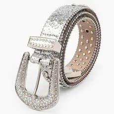 Pin fivela novo estilo strass cinto feminino Cross-Border All-Match moda lado grânulo cinto Punk Jeans cinto decoração