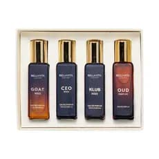 BellaVitaLuxury'sGiftSetforMen|4LuxuryMinis|LongLasting|Oud,CEOMan,KlubMan,G.O.A.T.|EauDeParfum|PortableKit