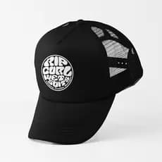 Boné De Beisebol Unissex Rip Curl Trucker Snapback Ajustável Casual Com Circunferência De Cabeça Grande Para Mulheres E