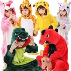 Pijama Infantil De Dinossauro/Stitch/Cobertor De Inverno Para Meninos/Meninas Jumspuit/Cosplay