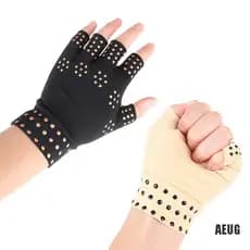 Tr Luvas Articulações Magnéticas Para Alívio De Dor / Artrite / Terapia Magnética / Massageador De Mão