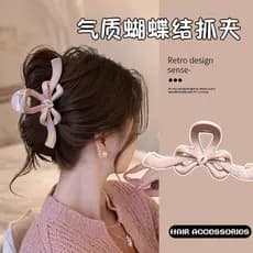 Onda acrílica Grab clip feminino 2025 novo estilo High-End grampo de cabelo tamanho grande Volume de cabelo grande tubar