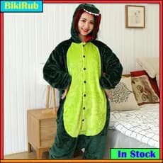 Conjunto De Pijama De Macacão De Dinossauro Adulto Kigurumi De Natal – Pijamas Unissex De Pelúcia Macia Com Capuz , Perf