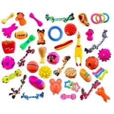 Kit Brinquedos Pet Atacado 20 unidades Mordedores Pet Shop Cães Cachorro Pequeno porte e filhotes