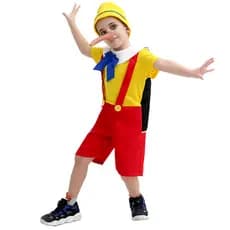 2025 fantasia de nariz longo pinóquio fantasia infantil pinóquio fantasia de Halloween