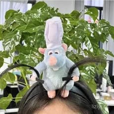 Ratatouille Hairband Boneca De Pelúcia Bandana Francês Aba Larga Hairpin Foto Cabeleireiro Criatividade Menina