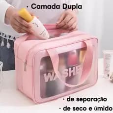 Bolsa Para Maquiagem Viagem Grande De Dupla Camada À Prova D'água
