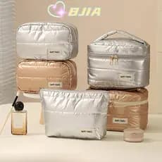 Bolsa De Maquiagem Acolchoada BJIA , Armazenamento De Cosméticos À Prova De Choque De Grande Capacidade Higiene Portátil