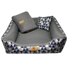 cama caminha pet kit 3 peças para cachorro e gato fundo impermeável tamanho 60x60. varias estampa