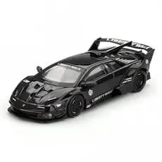 Mini GT MGT01053-L 1053 1/64 Lamborghini LB-Silhouette Funciona MURCIELAGO Evo Carro Modelo Em Escala Fundida Preta