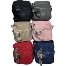 YlYPlANZ Pequena bolsa crossbody unissex e chaveiro macaco