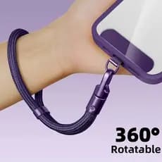 Cordão Universal Ajustável para Telefone, Alça de Pulso Curta, Design Anti-queda e Função de Bloqueio Automático, Alça d