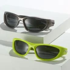 Retro Y2K Olho De Gato Masculino Polarizado Esporte Óculos De Sol Tons Moda Punk Feminino Condução UV400
