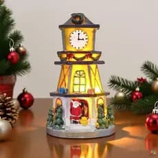 Casa De Vila De Natal Iluminada , Modelo Em Miniatura , Presente De Construção Para Amigos Da Família Do Escritório