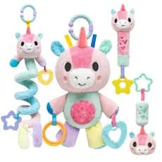 Brinquedos para Bebê Móbile Espiral Chocalho Buba Unicórnio Treme Treme Molinha Brinquedo Bebe Menina Infantil Pelúcia