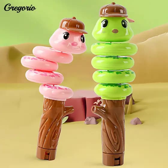 Swing Snake Toy Educational Swinging Whistle for Kids – Stress Relief Stick for Toddlers Boys Girls Fun Cartoon Design