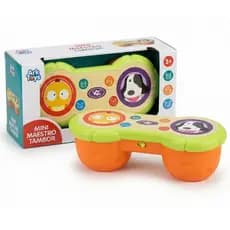 Tambor Musical Infantil Educativo Sons Interativos Estimula Coordenação e Criatividade