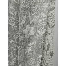 Muquan Chenille grosso fio-tingido Jacquard cortina verde pequena flor verde manhã luva cortina de chão quarto de estudo