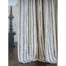 Tira Vertical Irregular Jacquard algodão linho sentir sala de estar estudo quarto cortina de pano Semi-sombreamento Xiao