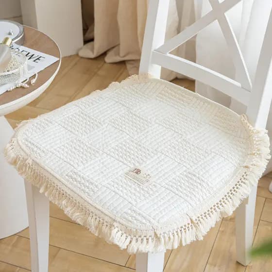 Almofada de cadeira de mesa de jantar estilo coreano, almofada de algodão de madeira maciça, almofada de cadeira de escr