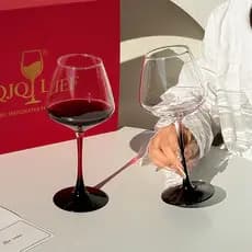 Primeiro rolo de luz luxo copo de vinho tinto doméstico High-End caixa de presente conjunto taça copo de vinho borgonha