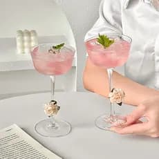 Primeiro rolo bêbado ins estilo taça cocktail copo criativo cocktail vidro champanhe copo de vinho de alto valor