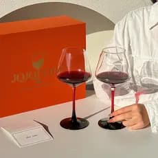 Primeiro rolo ins estilo luz luxo High-End caixa de presente conjunto de vidro de vinho tinto presente torrada vidro de