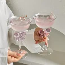Primeiro rolo artístico roxo arco taça feminino luz criativa luxo mistura vidro de alto valor Cocktail vidro