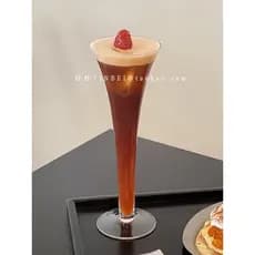 Copo de trompete de vidro criativo, copo de bebida exclusivo, mistura de Bar, Martini, bolha de vidro alto, refrigerante