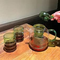 Estilo japonês ins estilo legal chaleira flor bule fervente conjunto bule separação de água Retro resistente a altas tem