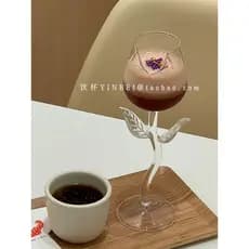 Influenciador ins estilo rosa forma vidro atmosfera criativa ajuste especial Cocktail taça de vinho tinto