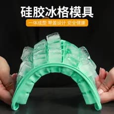 Bandeja de gelo de Silicone criativa molde de cubo de gelo com tampa caixa de cubo de gelo caseiro barra caixa de gelo p