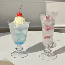 Criativo estilo japonês vidro de cristal Cocktail vidro suco vidro ins estilo taça frutas vinho espumante água copo bebi