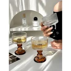 Copo de vinho Medieval de atmosfera limitada, taça de champanhe, copo de vinho, copo de bebida, sorvete