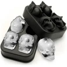 Bandeja de gelo de caveira, Silicone criativo, barra exclusiva, bola de gelo, molde de cubo de gelo, caveira, caixa de g