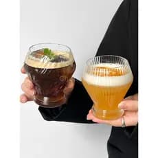 Copo de Design Retro simples chá bebida vidro de alto valor xícara de café Latte copo de bebida fria copo de Cocktail