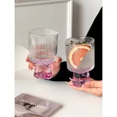Nicho roxo montanha vidro High-End Cocktail vidro Design Medieval taça de vidro bebida vidro