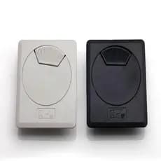 Frete grátis 50/53 caixa de linha quadrada capa mesa do computador linha de plástico buraco capa mesa bancada linha bura