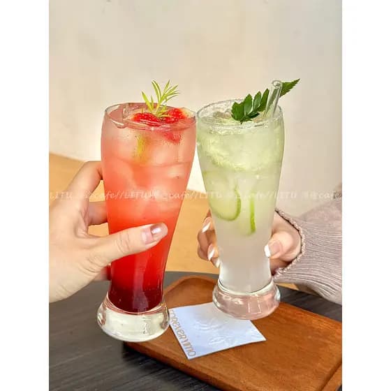 Ins estilo High-End vidro de água copo de vinho doméstico comercial artesanato cerveja vidro Cola bebida fria vidro de l