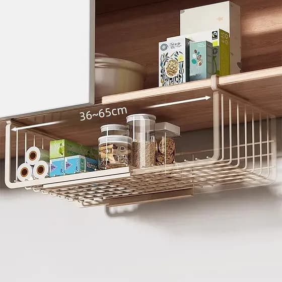 Sob a mesa Rack de armazenamento prateleira dormitório pendurado cesta coisas boas sob a mesa pendurado guarda-roupa em