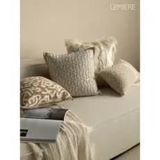 Travesseiro luz estilo luxo sofá almofada estilo creme francês sala de estar cama macia encosto High-End sentir modelo d