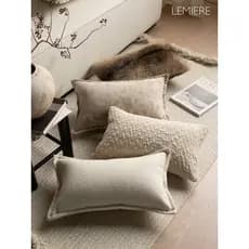 Travesseiro leve de luxo para sala de estar, sofá, cadeira de escritório, travesseiro lombar removível, lavável, decoraç