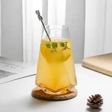 Casa ins influenciador restaurante copo de bebida de vidro refrigerante copo de água bolha copo de suco copo prismático