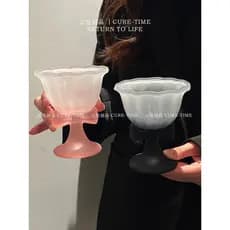 Vidro de arco de alto valor, copo de vinho estrangeiro para mulheres, criativo, fofo, estilo ins, sorvete, sobremesa, vi