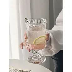 Estilo nórdico criativo copo de leite de vidro xícara de café bebida fria copo de suco luz Design de luxo estilo europeu