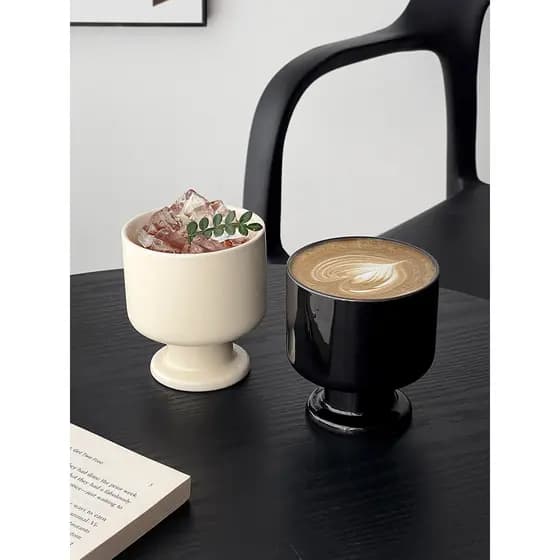 Nicho Retro xícara de café taça caneca cerâmica copo de café cor sólida High-End requintado Latte xícara de chá